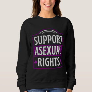 Sudadera Apoyar los Derechos Asexuales Bandera Arcoíris LGB