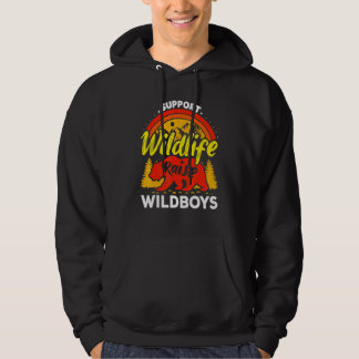 Sudadera Apoyar Vida Silvestre Criar Niños Salvajes Mamá Pa
