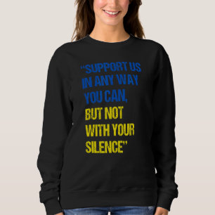 Sudadera Apoyarnos De Cualquier Manera Que Puedas, Pero No 