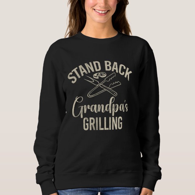Sudadera Apoye al abuelo gritando al abuelo (Anverso)