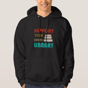 Sudadera Apoye el libro de la biblioteca de versiones de la