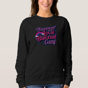 Sudadera Apoye su banda bisexual local Bi Lgbtq Ally Tre