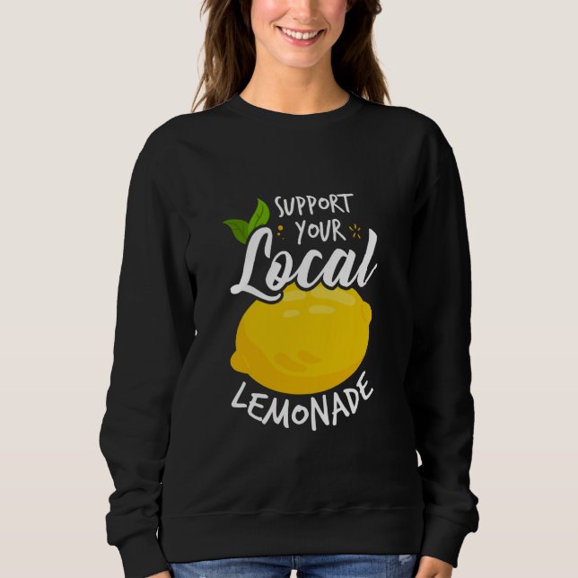 Sudadera Apoye su limonada local (Anverso)