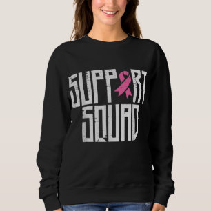 Sudadera Apoyo a la familia Squad Pink Ribbon Cáncer de Mam