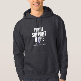 Sudadera apoyo a la fe esperanza todos los cánceres Pullove