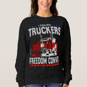 Sudadera Apoyo a los camioneros Estoy de acuerdo con la Con