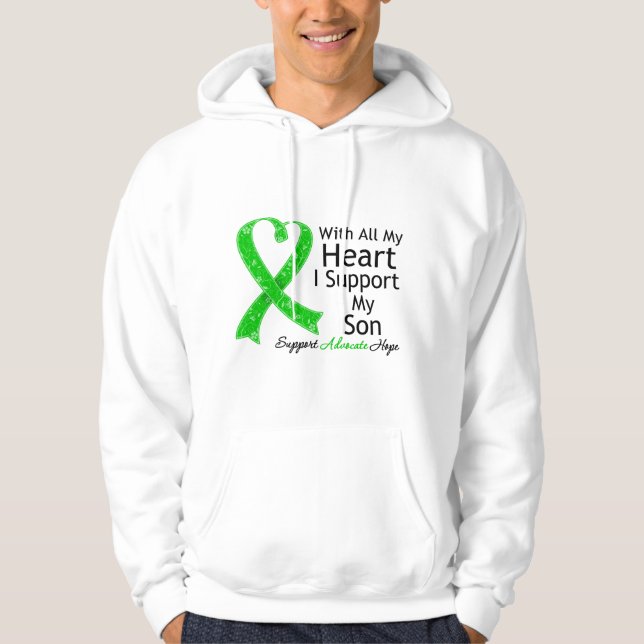 Sudadera Apoyo a mi hijo todo mi corazón (Anverso)