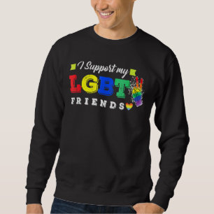 Sudadera Apoyo A Mis Amigos Lgbt Trangénero De Lesbianas Ga
