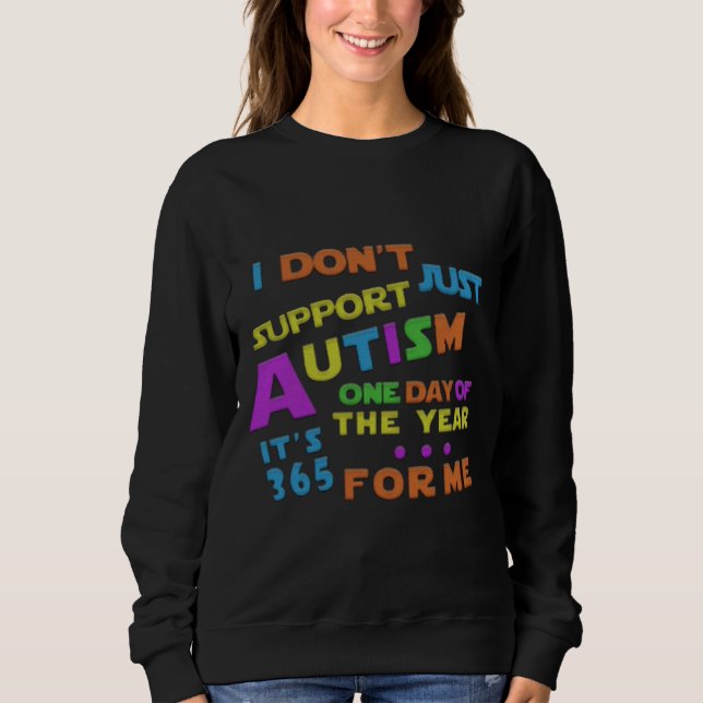 Sudadera Apoyo al autismo 365 días (Anverso)