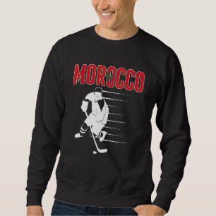 Sudadera Apoyo al equipo de hockey sobre hielo de Marruecos