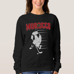 Sudadera Apoyo al equipo de hockey sobre hielo de Marruecos