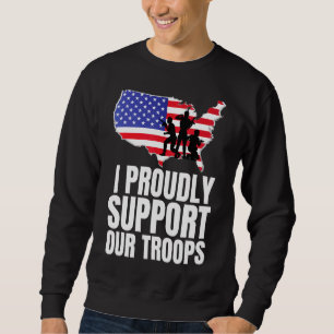 Sudadera Apoyo con orgullo el diseño de nuestros veteranos