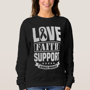 Sudadera Apoyo de la fe de amor Apoyo a la conciencia de la