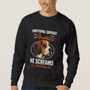 Sudadera Apoyo emocional Animal Beagle Dad Dog Lover Beag