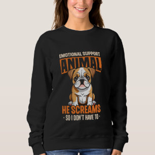 Sudadera Apoyo emocional Animal Pug Dad Mom Dog Lover Pug