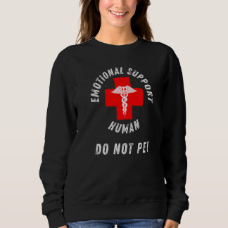 Sudadera Apoyo emocional Humano No Mascota Servicio Perro L