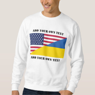 Sudadera Apoyo estadounidense al Cojín decorativo con Ucran