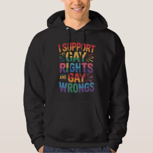 Sudadera Apoyo los Derechos Gay y los Malos Tratos LGBTQ Al
