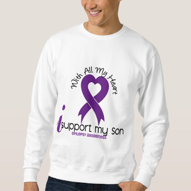 Sudadera Apoyo mi epilepsia del hijo (Anverso)