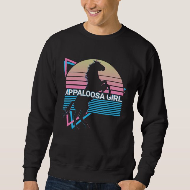 Sudadera Appaloosa Girl Retro (Anverso)