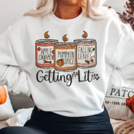 SUDADERA APPLE AUTUMN CINNAMON PUMKIN SPICE OBTENER LUZ
