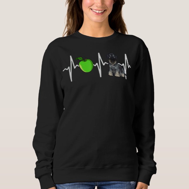 Sudadera Apple Cesky Terrier Heartbeat Dog (Anverso)