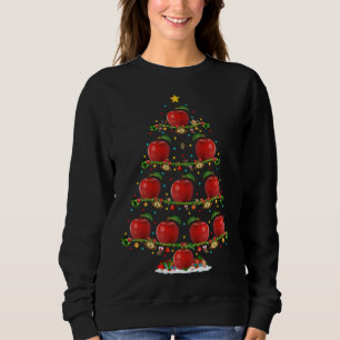Sudadera Apple Fruit Lover ilumina Navidad Santa Apple