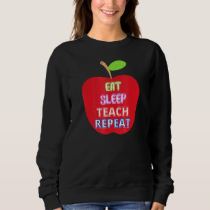 Sudadera Apple Para El Profesor Come Teach De Sueño Repetid