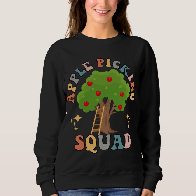 Sudadera Apple Picking Squad Harvest Season Funny Fru (Anverso)