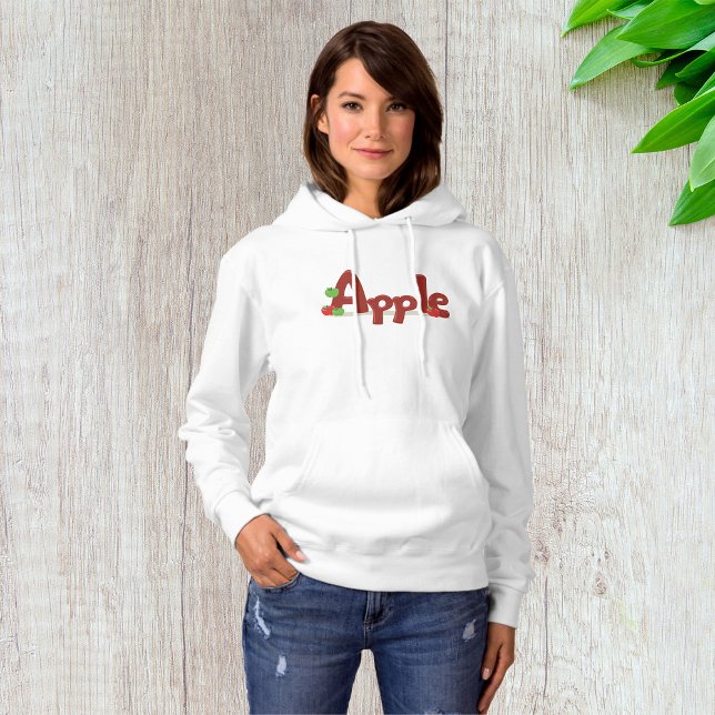 Sudadera Apple Word Art con manzanas rojas y verdes (Subido por el creador)