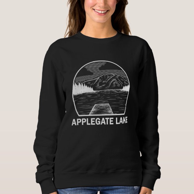 Sudadera Applegate Lake Oregon Funny Ping Camping Summer (Anverso)