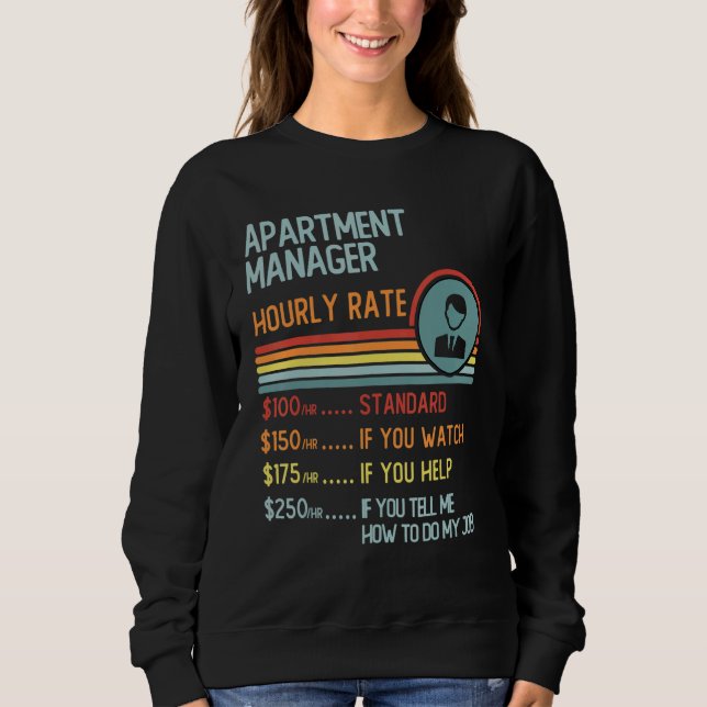 Sudadera Appraiser Hourly Rate  Retro Job Title (Anverso)