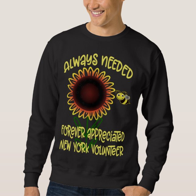 Sudadera Appreciation New York Always Needed Volunteer Reco (Anverso)
