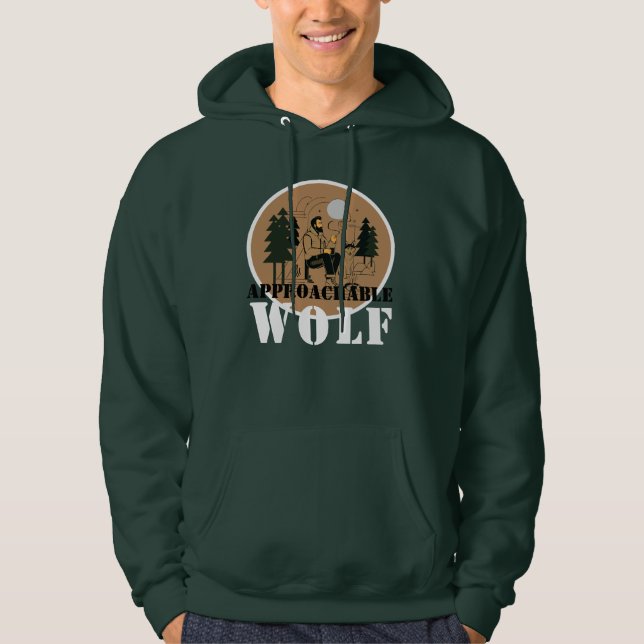 Sudadera Approachable Wolf ( Green ) Hoodie (Anverso)