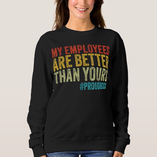Sudadera Apreciación de Empleados Jefe Vintage (Anverso)