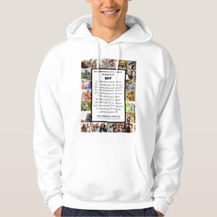 Sudadera Apreciación de la amistad Colage de 22 fotos de