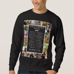 Sudadera Apreciación de la amistad Collage de 22 fotos de