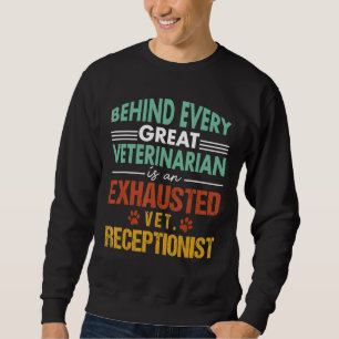 Sudadera Apreciación de la veterinaria recepcionista