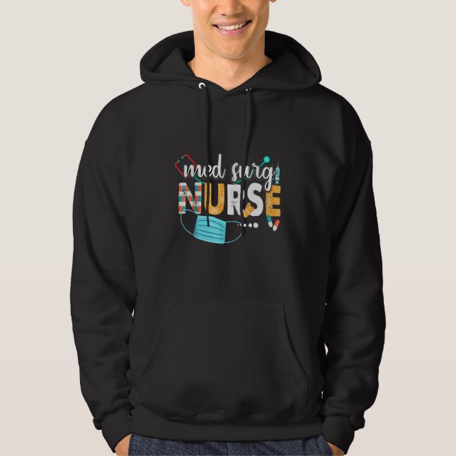 Sudadera Apreciación De Med Surg Nurse Cute Enfermeras Sema (Anverso)