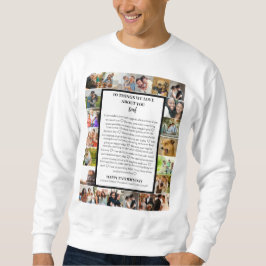 Sudadera Apreciación de papá | Collage de fotos del Día del