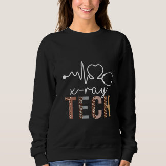 Sudadera Apreciación del latido cardíaco del leopardo tecno