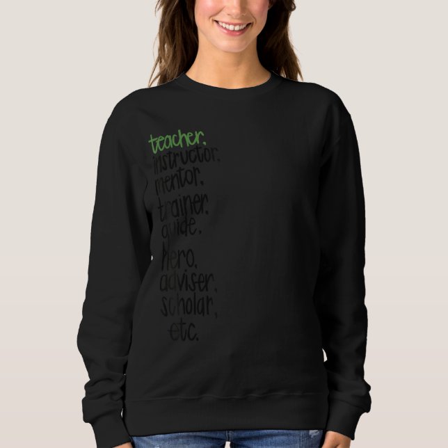 Sudadera Apreciación del profesor (Anverso)