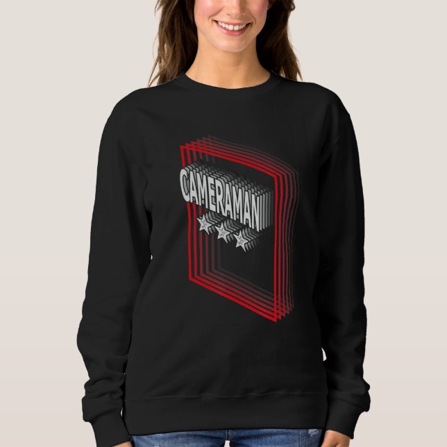 Sudadera Apreciación del título de camarógrafo retro (Anverso)