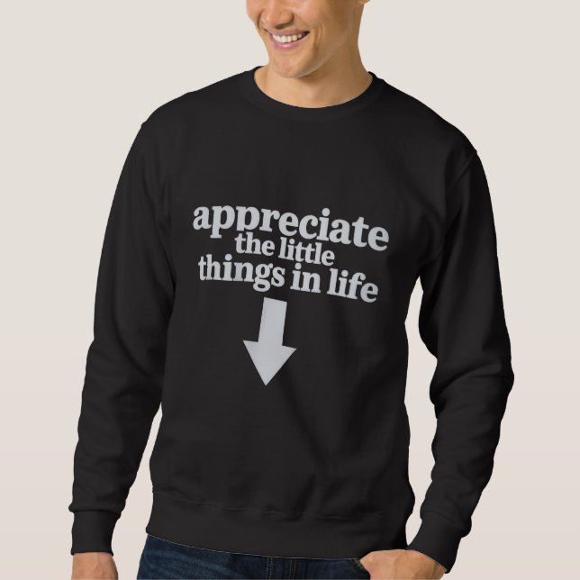 Sudadera Apreciar las pequeñas cosas de la vida Flecha Dive (Anverso)