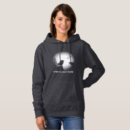 Sudadera Aprende a Luchar Solo – León Bajo Luz de Luna