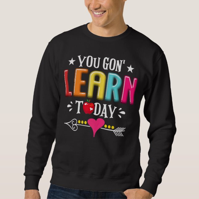 Sudadera Aprenderás Hoy Estudiante De Maestros De Vuelta A  (Anverso)