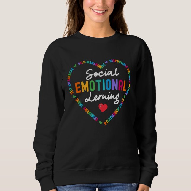 Sudadera Aprendizaje Socioemocional Corazón Consejero Escol (Anverso)