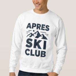 Sudadera Apres Ski Club Mountain Logo - Custom Mens Winter 
