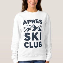 Sudadera Apres Ski Club Mountain Logo - Custom Mens Winter 