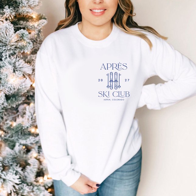 Sudadera Apres Ski Club Winter Snow Ski Bachelorette Party (Subido por el creador)
